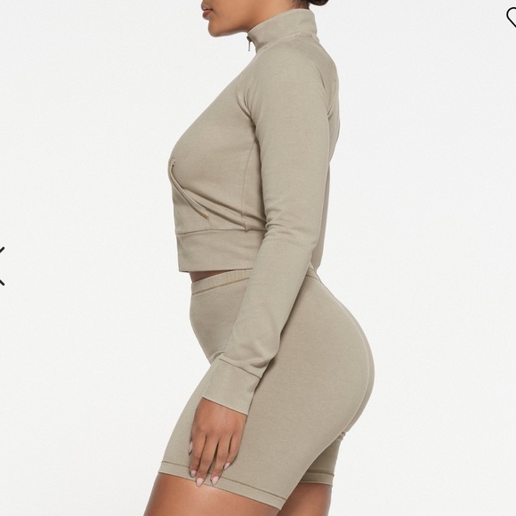 SKIMS LIMITED EDITION TRACK JACKET 'TAUPE' - Picture 7 of 9